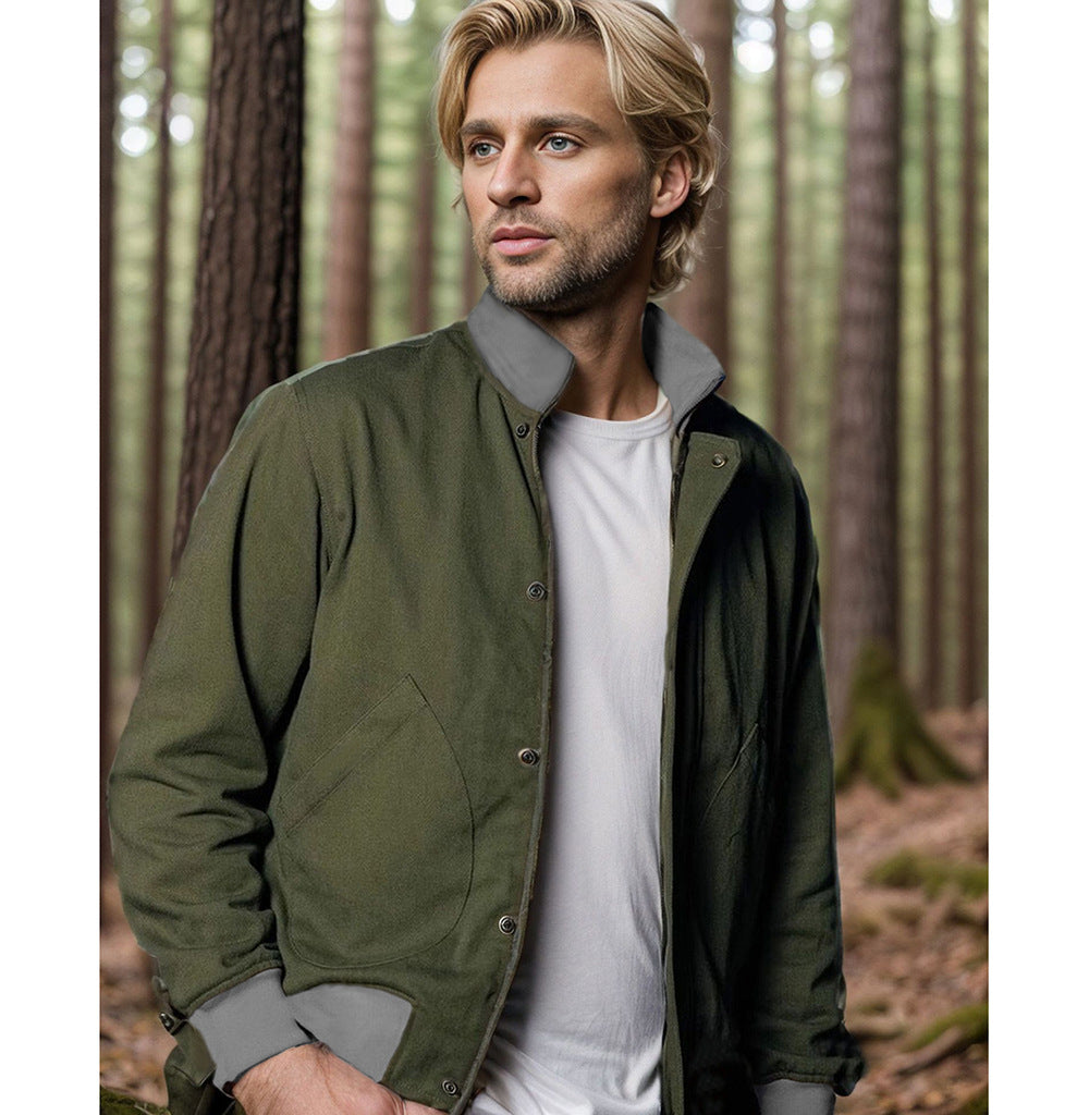 Herren leichte Steppjacke mit praktischen Seitentaschen und modernem Kragen Echoarchiv