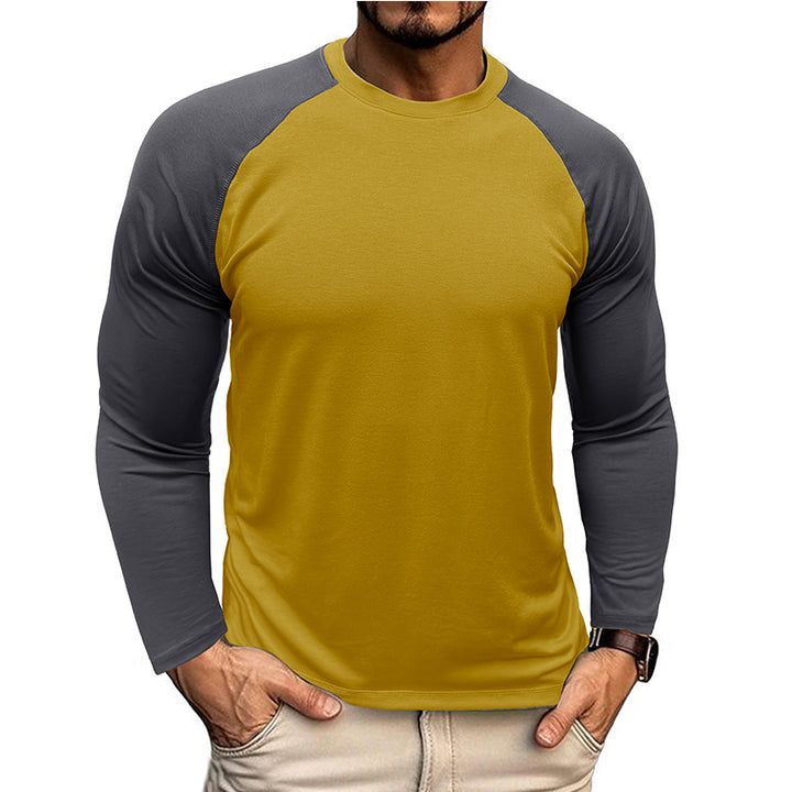 Herren Raglan Langarmshirt mit Kontrastärmeln Echoarchiv