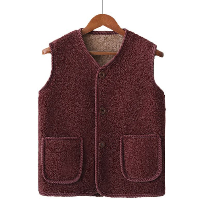 Damen Kuschelige Weste aus Teddyfleece Echo Archiv