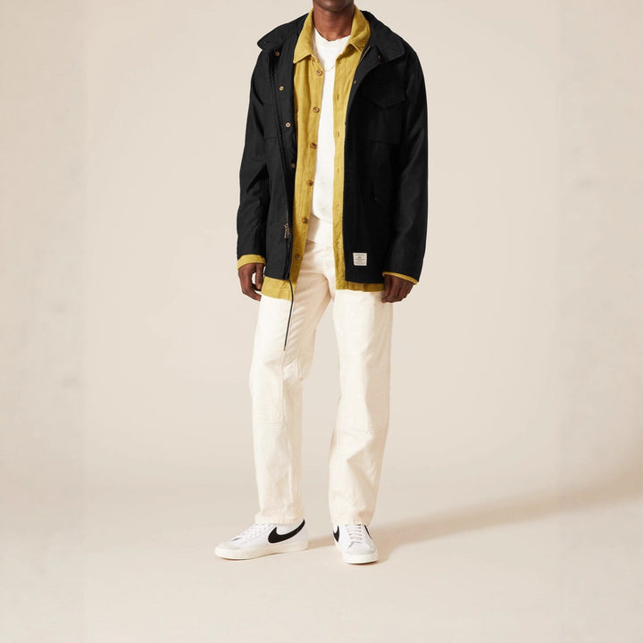 Herren multifunktionale Parkajacke mit verstellbarem Kragen und stabilen Taschen Echoarchiv