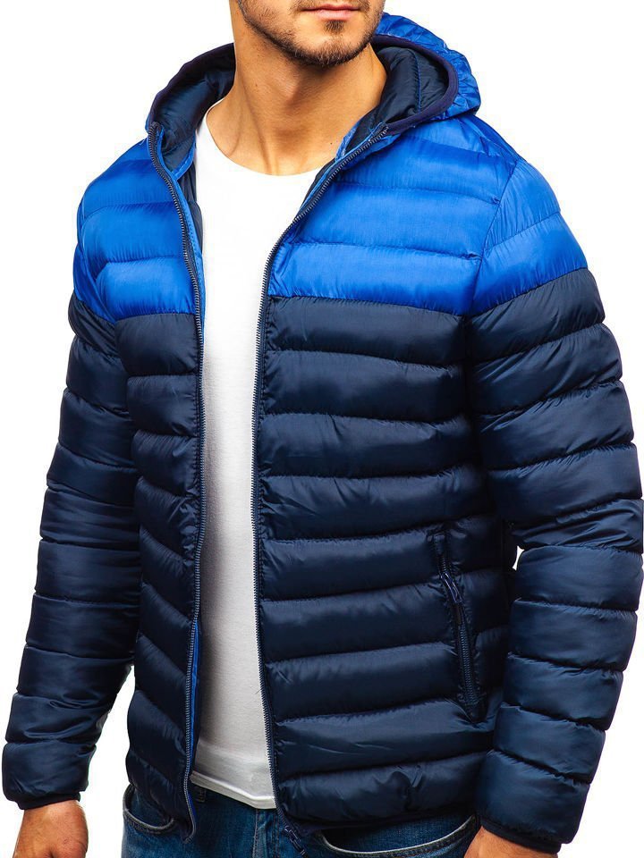 Herren Funktionsjacke mit Kapuze und gestepptem Design Echoarchiv