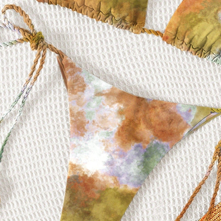 Damen Triangel-Bikini mit nachhaltigem Baumwollmix Echo Archiv