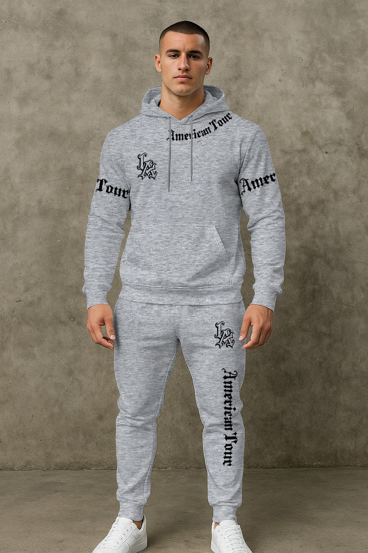 Herren Urbaner Hoodie und Jogginghose Set Echoarchiv