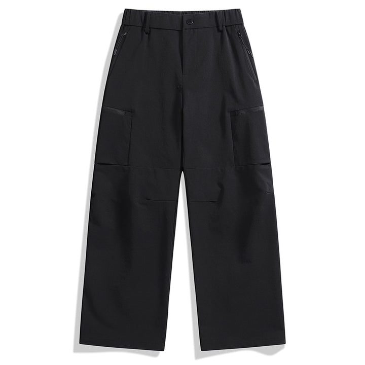 Herren Technische Utility-Cargo-Hose mit weitem Bein, elastischem Bund & Reißverschlusstaschen Echo Archiv