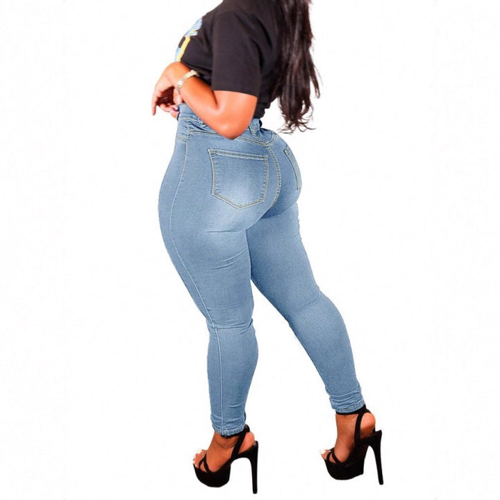 Damen Hochtaillierte Sculpting-Skinny-Jeans mit formendem Stretch und Push-up-Effekt Echo Archiv