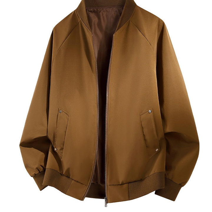 Herren Leichte Outdoor‑Bomberjacke im Clean‑Look mit Raglanärmeln, verdecktem Zwei‑Wege‑Reißverschluss & praktischen Pattentaschen Echoarchiv