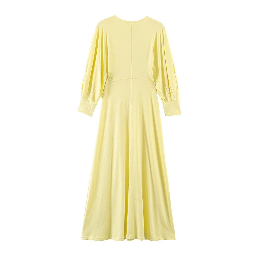 Damen Baumwolle Maxikleid mit langen Ärmeln Echo Archiv