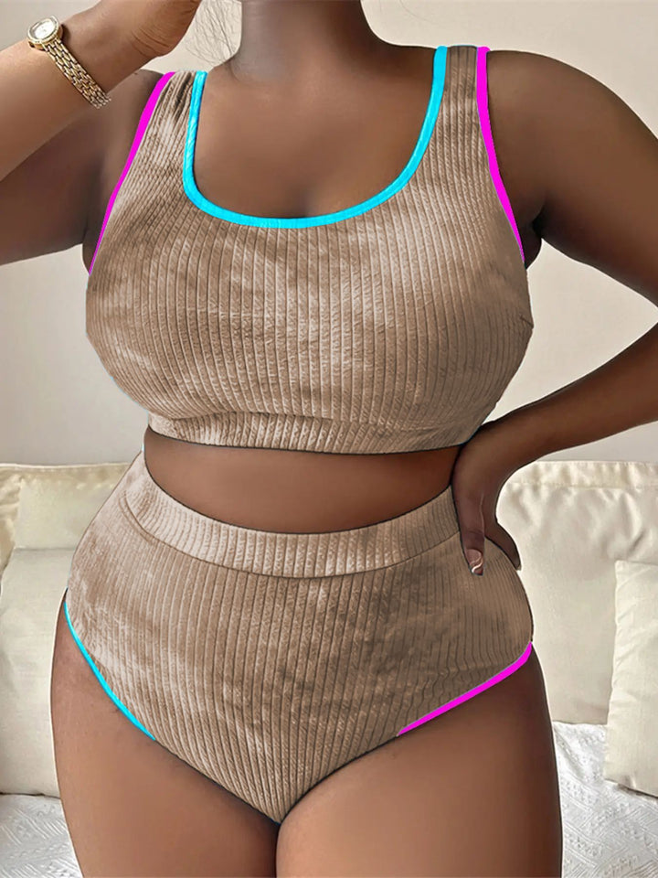 Damen Sportiv geschnittenes Bikini-Set Echo Archiv