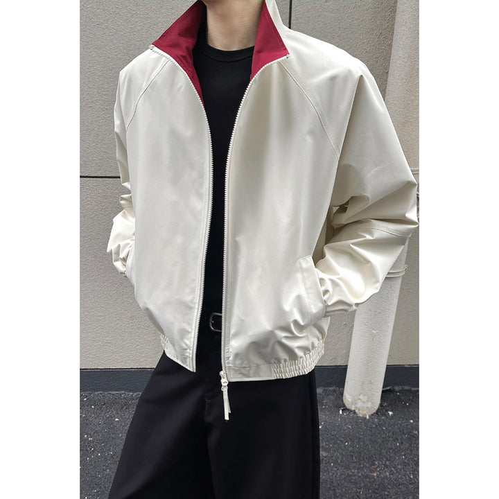 Herrenmode Übergangsjacke mit kontrastierendem Kragen Echo Archive