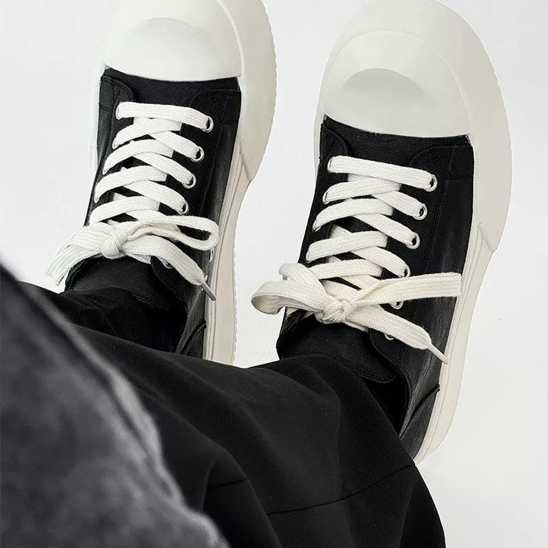 Damen Plateau-Sneaker im minimalistischen Design mit dicker Sohle Echo Archiv