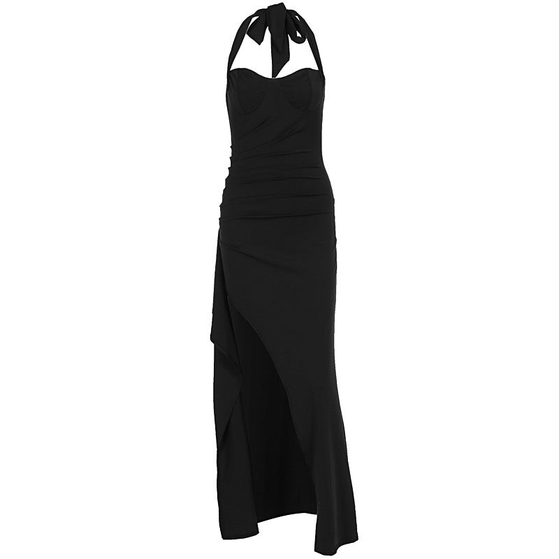 Damen Elegantes Abendkleid mit raffiniertem Schlitz und trägerlosem Design Echo Archiv
