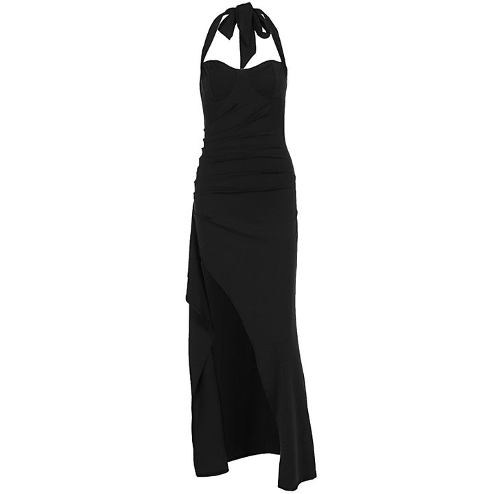 Damen Elegantes Abendkleid mit raffiniertem Schlitz und trägerlosem Design Echo Archiv