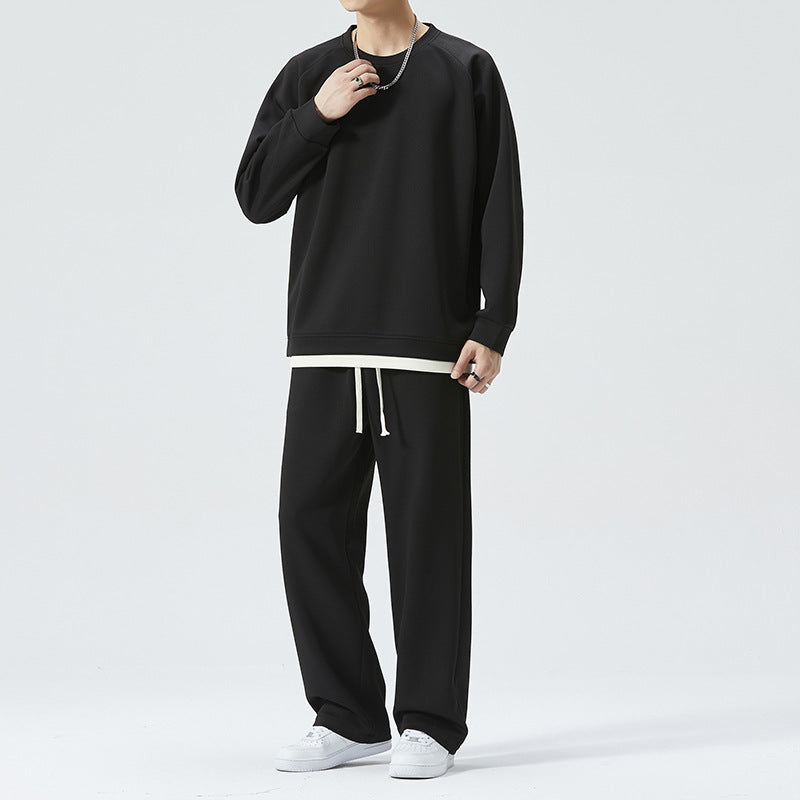Herren Oversized Sweatshirt und Hose Set Echoarchiv