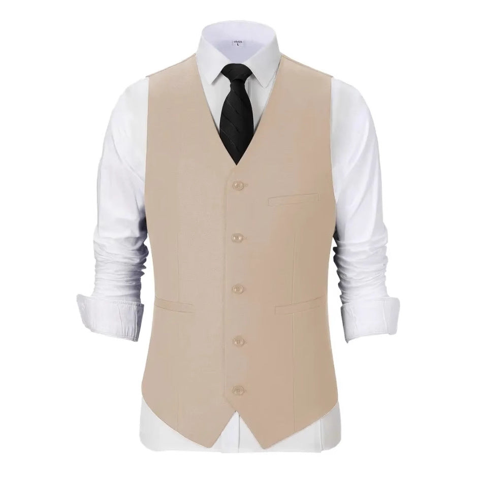 Herren elegante Anzugweste mit feiner Struktur und hochwertigem Material Echoarchiv