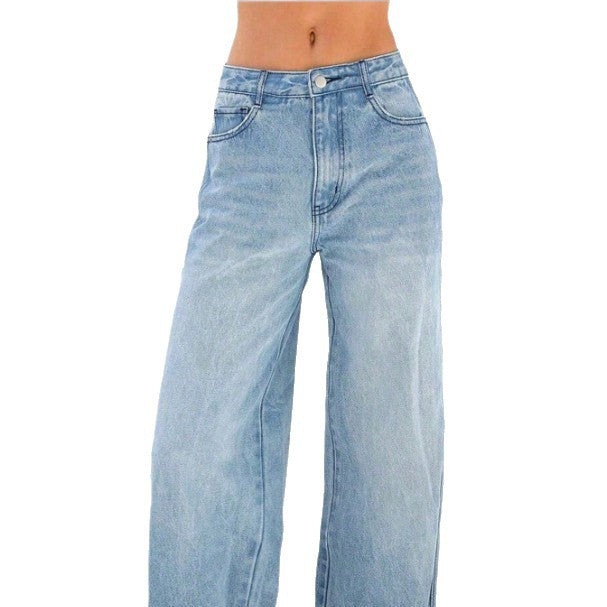 Damen weite High-Waist Jeanshose im Palazzo-Stil Echo Archiv