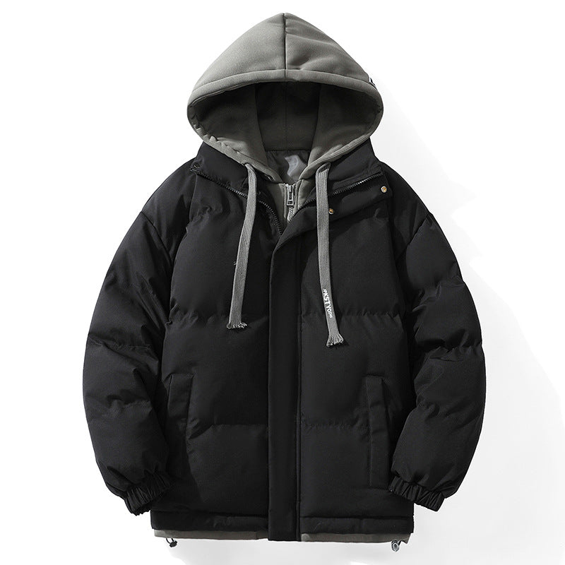 Unisex Wattierte Kapuzen‑Steppjacke mit Double‑Layer Kapuze und elastischen Bündchen Echo Archiv