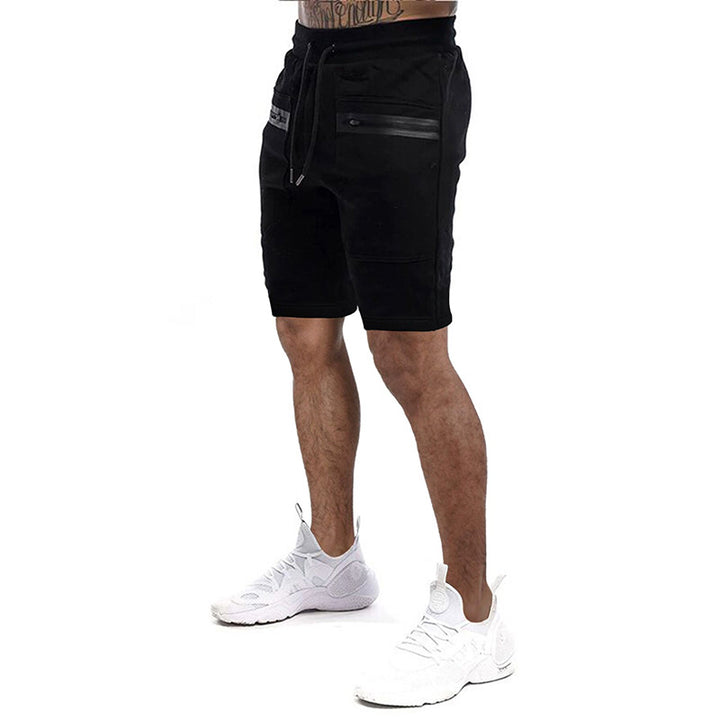 Herren Sportliche Shorts mit verstellbarem Bund und seitlichen Reißverschlusstaschen Echoarchiv