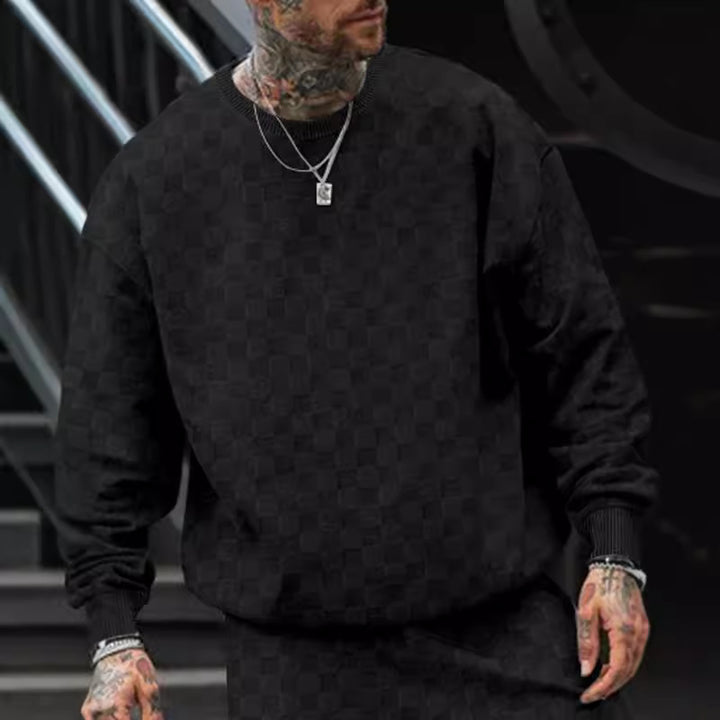 Herren modischer Sweatshirt mit strukturierter Oberfläche Echoarchiv