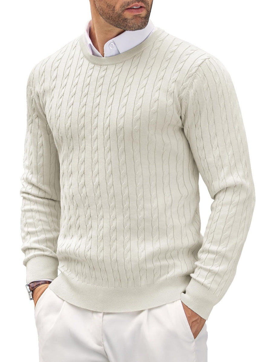 Herren Strickpullover mit Fischgratmuster Echoarchiv