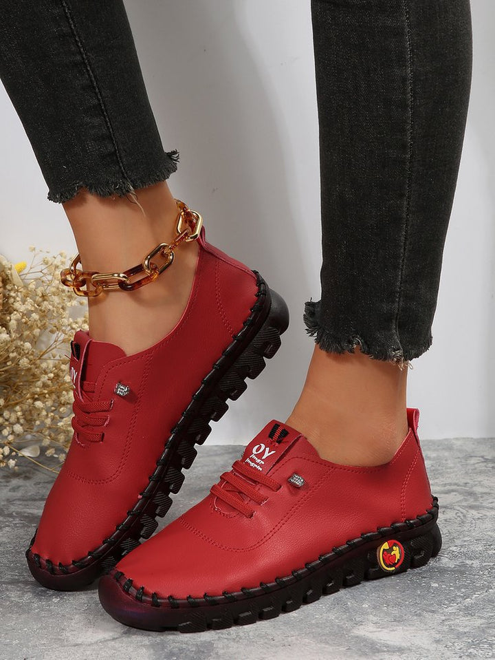 Damen nan komfortable handgenähte Slipper-Sneaker mit ergonomischem Fußbett und profillaufsohle Echo Archiv
