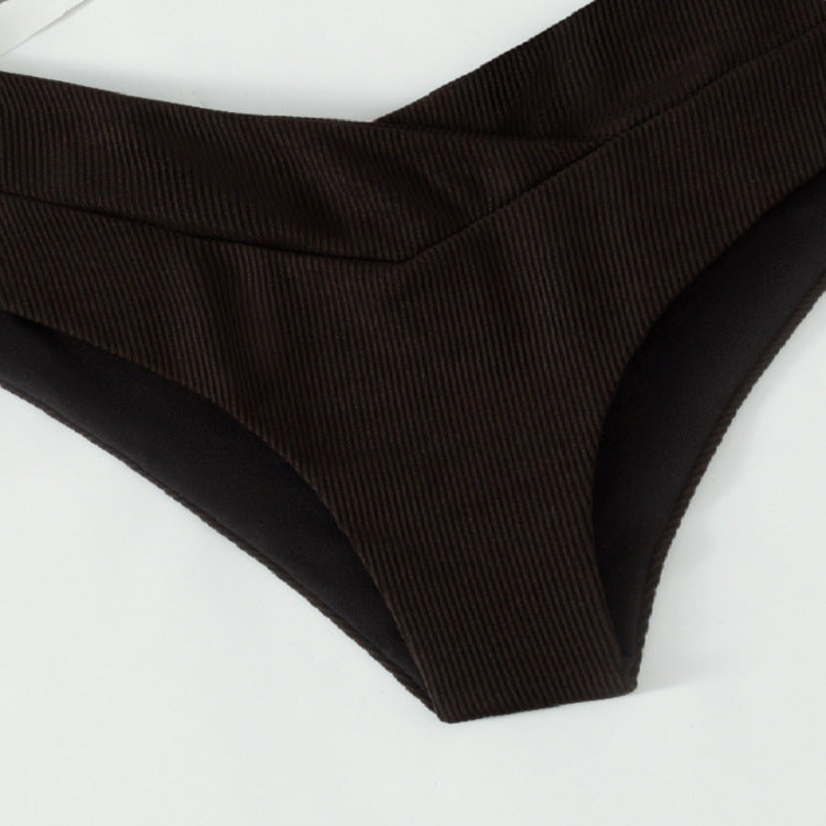 Damen High-Waist Bikiniunterteil mit elegantem V-Ausschnitt Echo Archiv