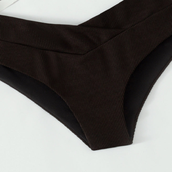 Damen High-Waist Bikiniunterteil mit elegantem V-Ausschnitt Echo Archiv