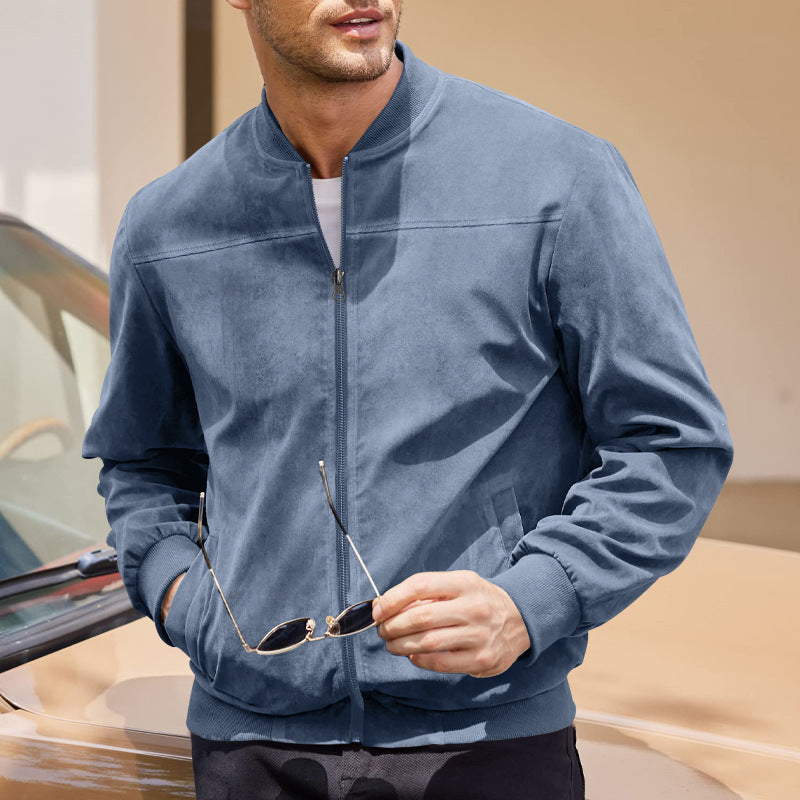 Herren modische Jacke im sportlichen Suede-Look Echoarchiv