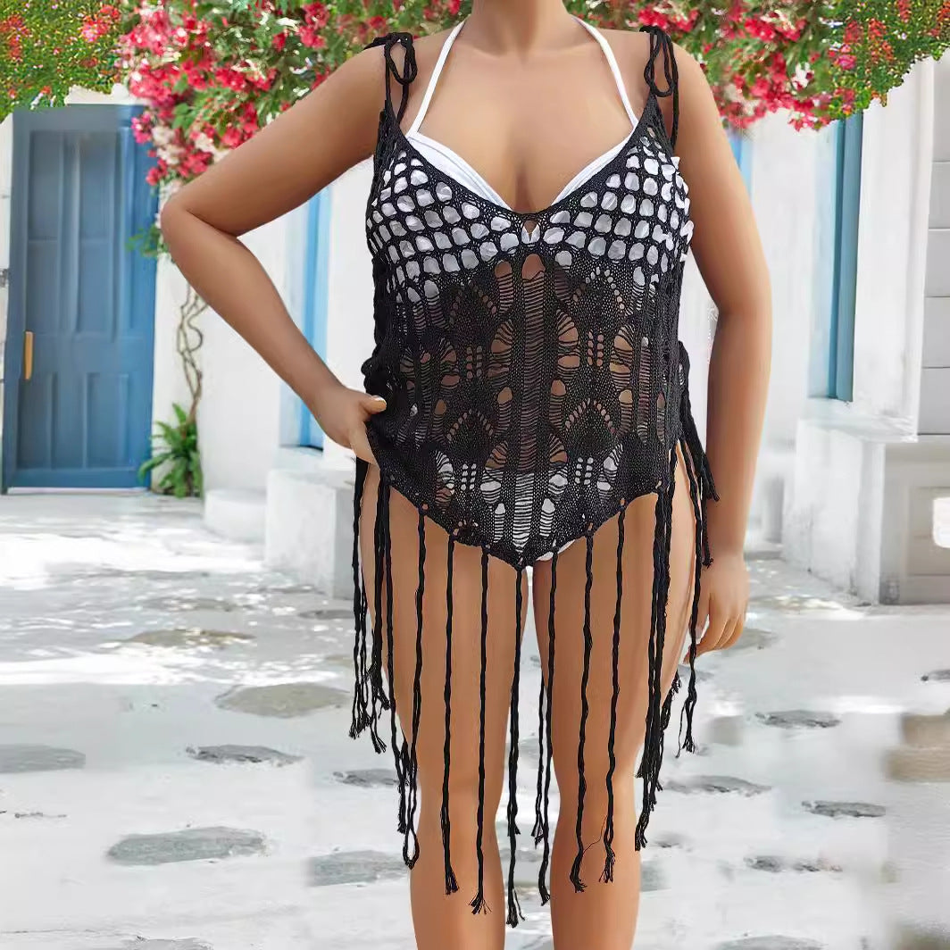 Damen Häkel-Bikinioberteil mit fransigen Details Echo Archiv