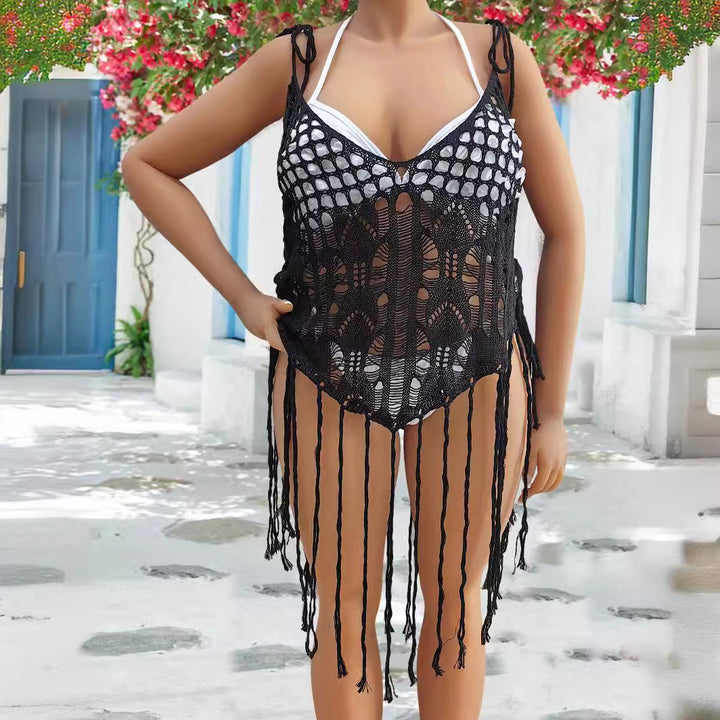 Damen Häkel-Bikinioberteil mit fransigen Details Echo Archiv