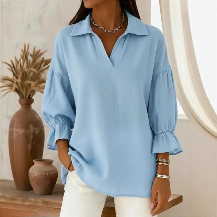 Damen Lässige und elegante Bluse mit weiten Ärmeln Echo Archiv