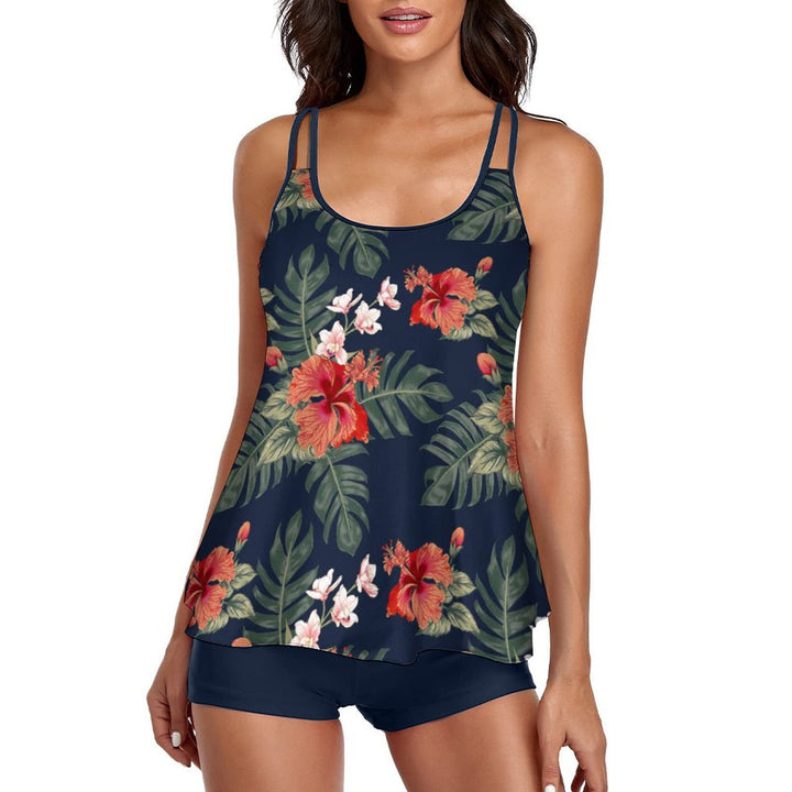 Damen Tankini mit floralem Design und lockerem Schnitt Echo Archiv