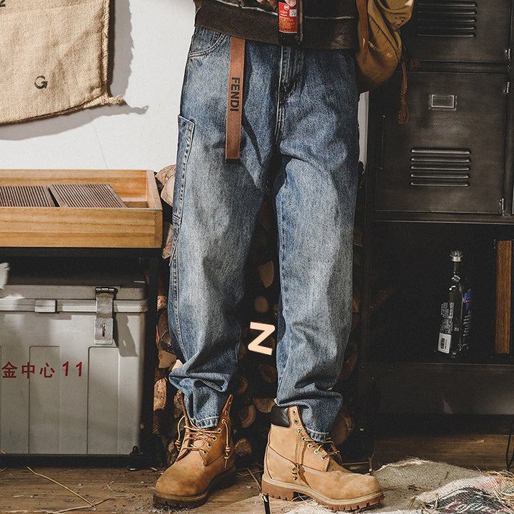 Herren Bequeme Utility Cargo-Hose Echo Archiv