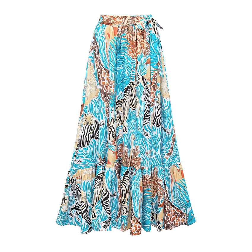 Damen Einteiler Badeanzug mit tierischem Print und eleganter Taillierung Echo Archiv