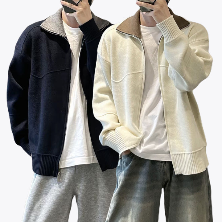 Herren Sportliche und modische Strickjacke Echo Archiv