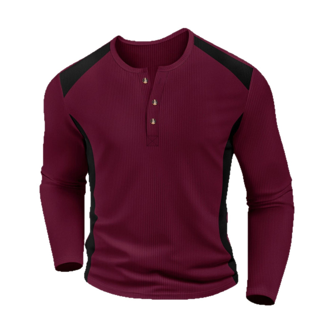 Herren Langarmshirt mit lässigem Schnitt und praktischen Knopfleisten Echoarchiv