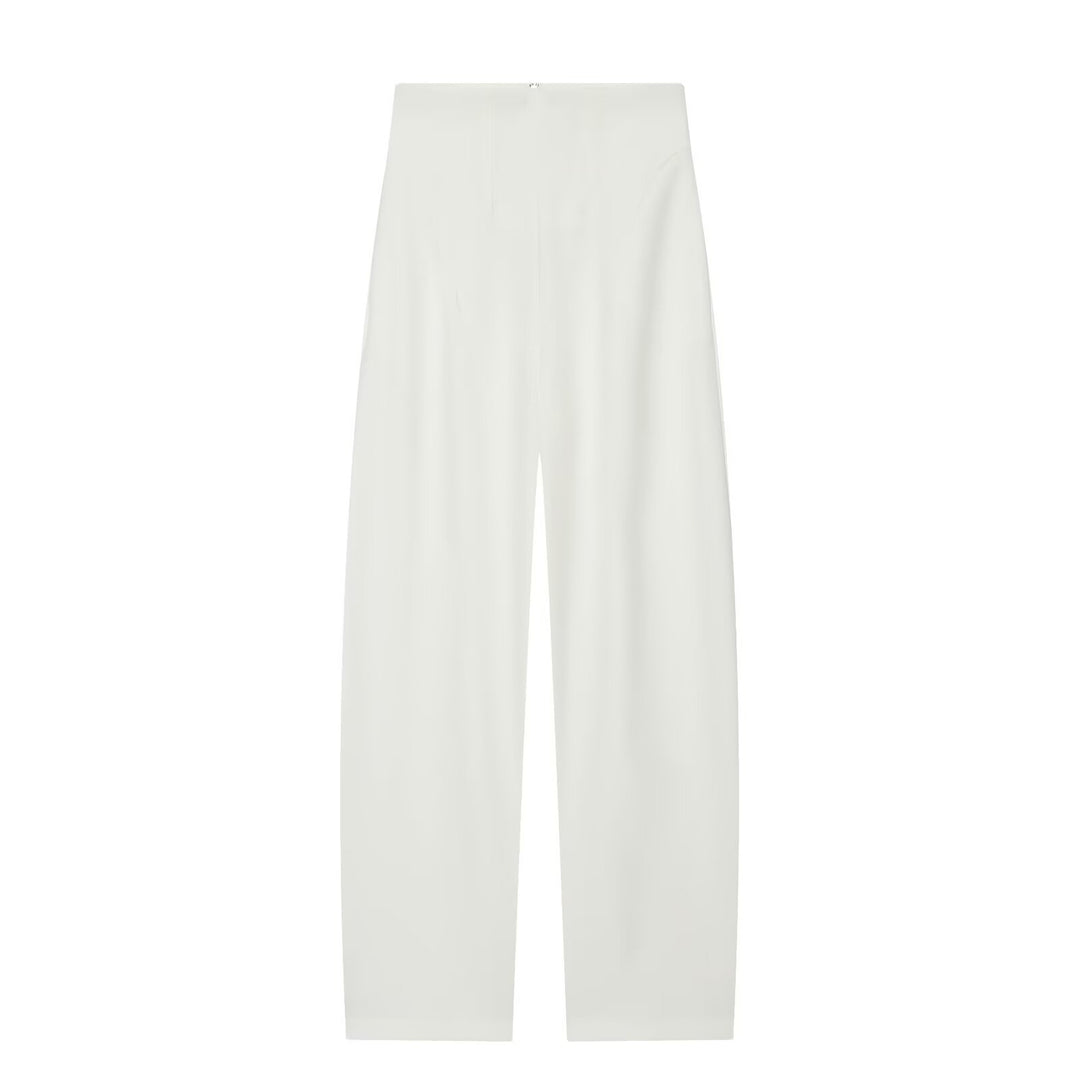 Damen Hochtaillierte weite Culotte‑Hose mit Frontreißverschluss und schmeichelnder Bundpassform Echo Archiv