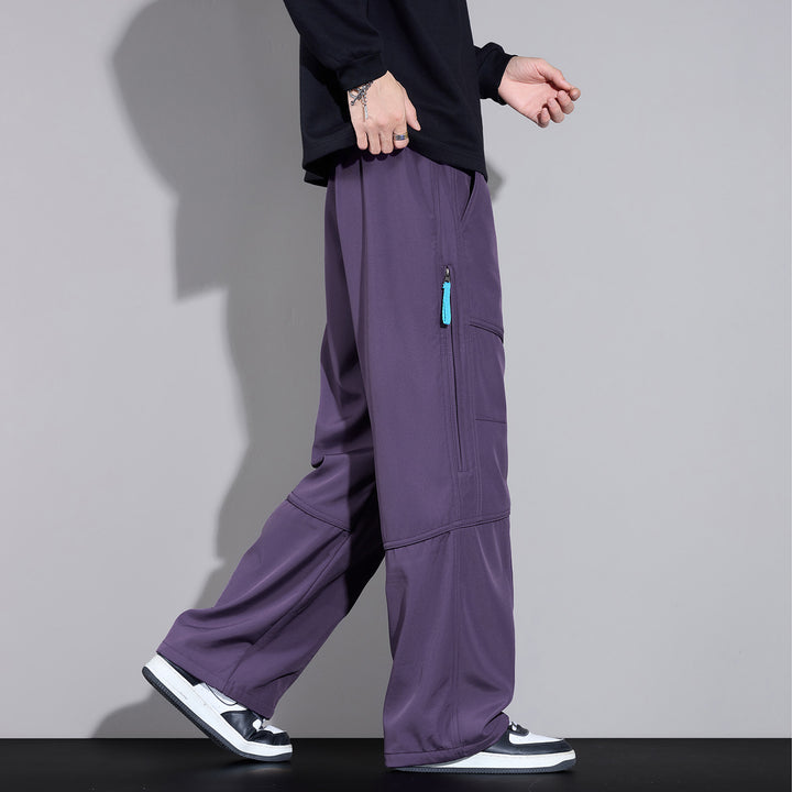 Herren Locker sitzende Cargo-Hose mit Tunnelzug, Knie-Panels und Multifachtaschen Echo Archiv