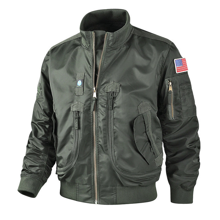 Herren Futuristische Bomberjacke Echo Archiv