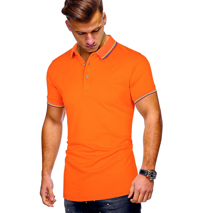 Herren Poloshirt mit Echoarchivrnen Akzenten Echoarchiv