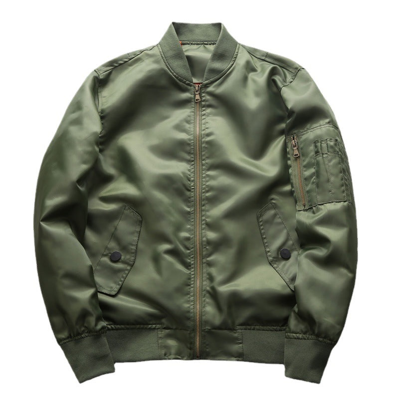 Herren Bomberjacke aus wasserabweisendem Nylon mit Ärmeltasche Echoarchiv