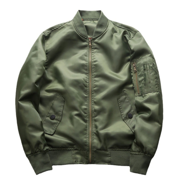Herren Bomberjacke aus wasserabweisendem Nylon mit Ärmeltasche Echoarchiv