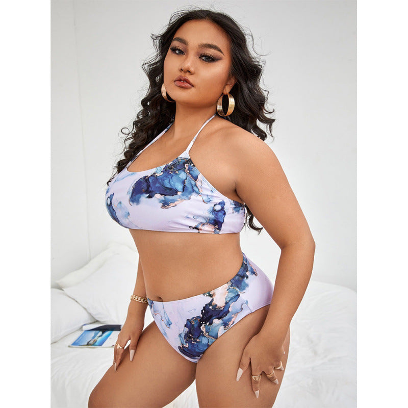 Damen Triangel-Bikini mit floralem Design und elastischem Bund Echo Archiv