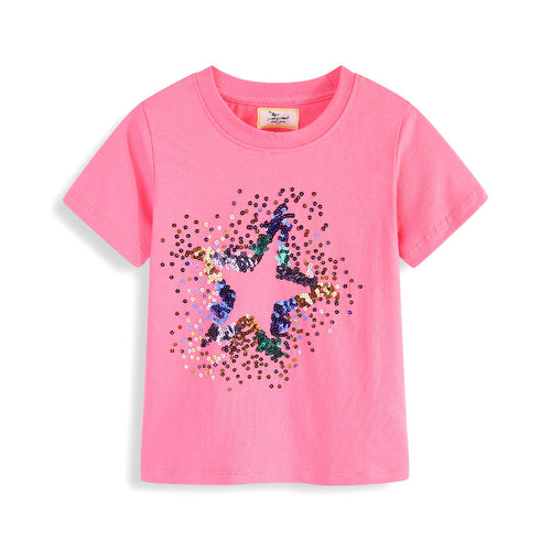 Mädchen T-Shirt mit funkelndem Sternenmotiv Echo Archiv