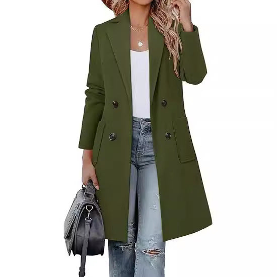 Damen Elegante und modische Longjacke Echo Archiv