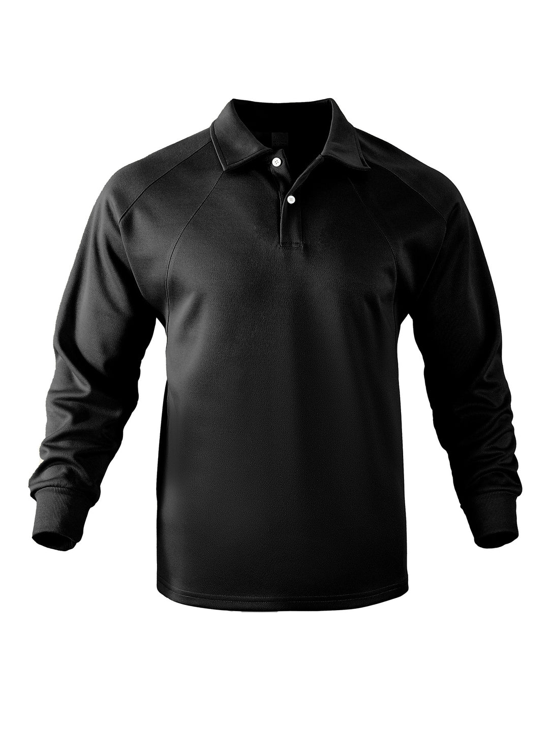 Herren Sportliches Langarmpoloshirt mit modernem Strukturdesign und bequemen Bündchen Echoarchiv
