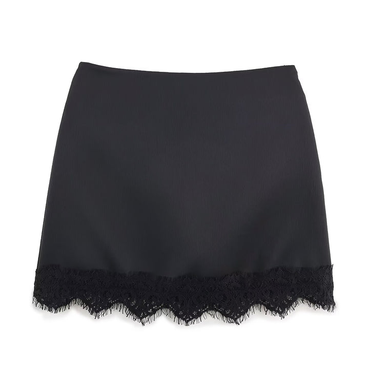 Damen eleganter Rock mit Spitzenbesatz Echo Archiv