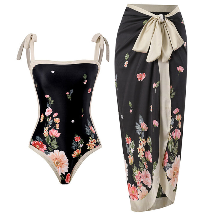 Damen Eleganter Schwimmanzug mit floralem Design Echo Archiv
