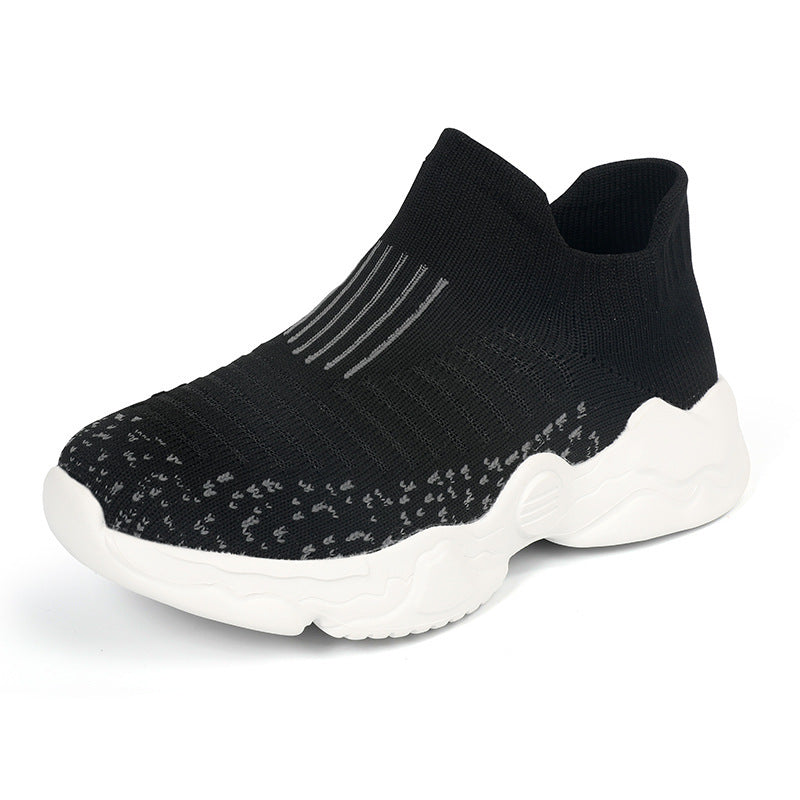 Damen nan atmungsaktiver Strick-Sneaker mit sockenähnlichem Schaft und dämpfender Plateau-Sohle Echo Archiv