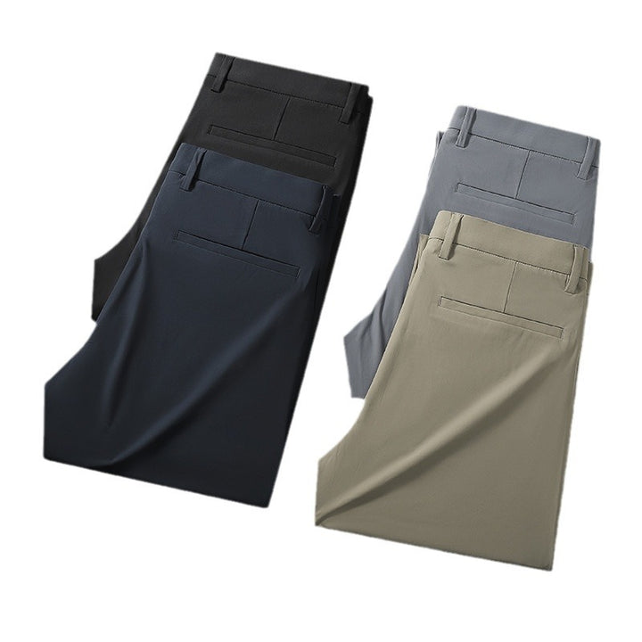 Herren stilvolle Business-Hose mit elastischem Bund und schmalem Schnitt Echoarchiv