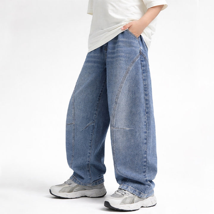 Damen weite Denim-Jeans mit innovativem Design und bequemen Taschen Echo Archiv